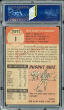 Load image into Gallery viewer, 1953 Topps #1 Jackie Robinson HOF Brooklyn Dodgers PSA 6.5 EX-MT+ PWCC-A
