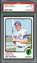 Load image into Gallery viewer, 1973 Topps #305 Willie Mays HOF New York Mets PSA 8 NM-MT
