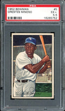 Load image into Gallery viewer, 1952 Bowman #5 Minnie Minoso Rookie HOF Chicago White Sox PSA 5.5 EX+
