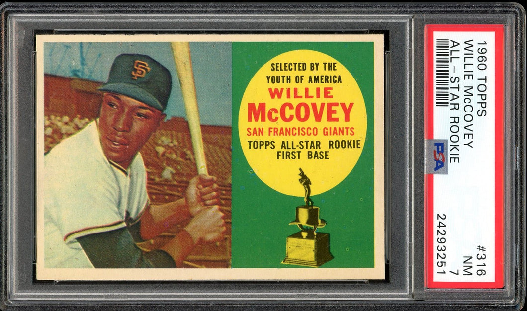 1960 Topps Willie McCovey Rookie HOF San Francisco Giants PSA 7 NM