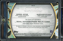 Load image into Gallery viewer, 2022 Topps Diamond Icons Derek Jeter Mariano Rivera Dual Patch Auto /5 HOF New York Yankees
