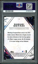 Load image into Gallery viewer, 2018 Topps Fire #150 Shohei Ohtani Rookie Gold Minted Los Angeles Angels PSA 9 Mint

