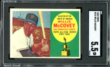 Load image into Gallery viewer, 1960 Topps #316 Willie McCovey Rookie HOF San Francisco Giants SGC 5.5 EX+
