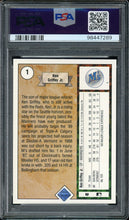 Load image into Gallery viewer, 1989 Upper Deck #1 Ken Griffey Jr. Rookie Auto HOF Seattle Mariners PSA 8 Auto 10
