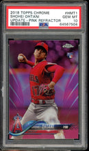 Load image into Gallery viewer, 2018 Topps Chrome Update Shohei Ohtani Rookie Pink Refractor Los Angeles Angels PSA 10 4SC ELITE

