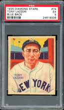 Load image into Gallery viewer, 1934-36 Diamond Stars #74 Tony Lazzeri HOF New York Yankees PSA 5 EX
