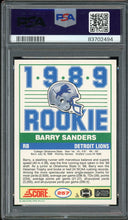 Load image into Gallery viewer, 1989 Score #257 Barry Sanders Rookie Auto HOF Detroit Lions PSA 9 Auto 10
