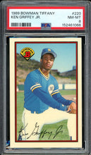 Load image into Gallery viewer, 1989 Bowman Tiffany #220 Ken Griffey Jr. Rookie HOF Seattle Mariners PSA 8 NM-MT
