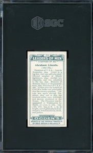 1924 Ogden's Leaders of Men #28 Abraham Lincoln SGC 6 EX-NM