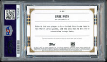 Load image into Gallery viewer, 2022 Topps Triple Threads Babe Ruth Patch Relic /18 HOF New York Yankees PSA 8 NM-MT
