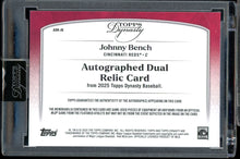 Load image into Gallery viewer, 2025 Topps Dynasty Johnny Bench Relic Auto /5 HOF Cincinnati Reds
