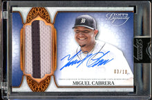 Load image into Gallery viewer, 2025 Topps Dynasty Miguel Cabrera Patch Auto /10 Detroit Tigers
