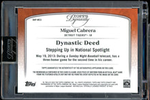 Load image into Gallery viewer, 2025 Topps Dynasty Miguel Cabrera Patch Auto /10 Detroit Tigers
