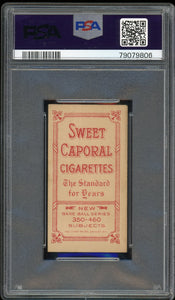 1909-1911 T206 Frank Chance Batting Sweet Caporal 350-460 HOF Chicago Cubs PSA 4 VG-EX