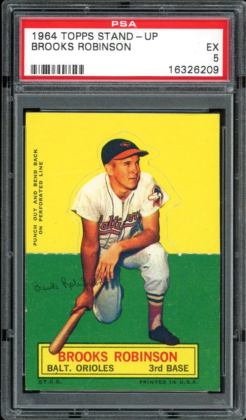 1964 Topps Stand-Up Brooks Robinson HOF Baltimore Orioles PSA 5 EX