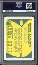 Load image into Gallery viewer, 1989 Topps Traded #83T Barry Sanders Rookie Auto HOF Detroit Lions PSA 10 Auto 10
