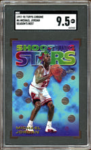 Load image into Gallery viewer, 1997 Topps Chrome #6 Michael Jordan Season's Best HOF Chicago Bulls SGC 9.5 Mint+
