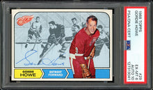 Load image into Gallery viewer, 1968 Topps #29 Gordie Howe Auto HOF Detroit Red Wings PSA 6 Auto 10
