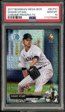 Load image into Gallery viewer, 2017 Bowman Mega Box Shohei Ohtani Chrome Prospects PSA 10 Gem Mint
