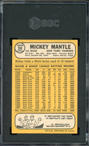 1968 Topps #280 Mickey Mantle HOF New York Yankees SGC 6.5 EX-NM+