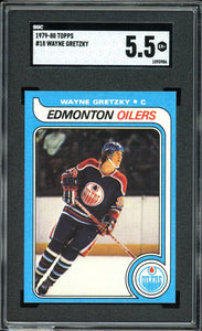 1979 Topps #18 Wayne Gretzky Rookie Edmonton Oilers SGC 5.5 EX+
