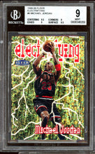 Load image into Gallery viewer, 1998 Fleer Tradition Electrifying Michael Jordan HOF Chicago Bulls BGS 9
