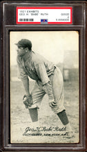 Load image into Gallery viewer, 1921 Exhibits Babe Ruth HOF New York Yankees PSA 2 GD
