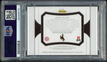 Load image into Gallery viewer, 2018 Panini National Treasures Collegiate Material Signatures #103 Josh Allen Rookie Patch Auto #/99 Buffalo Bills PSA 8 Auto 10
