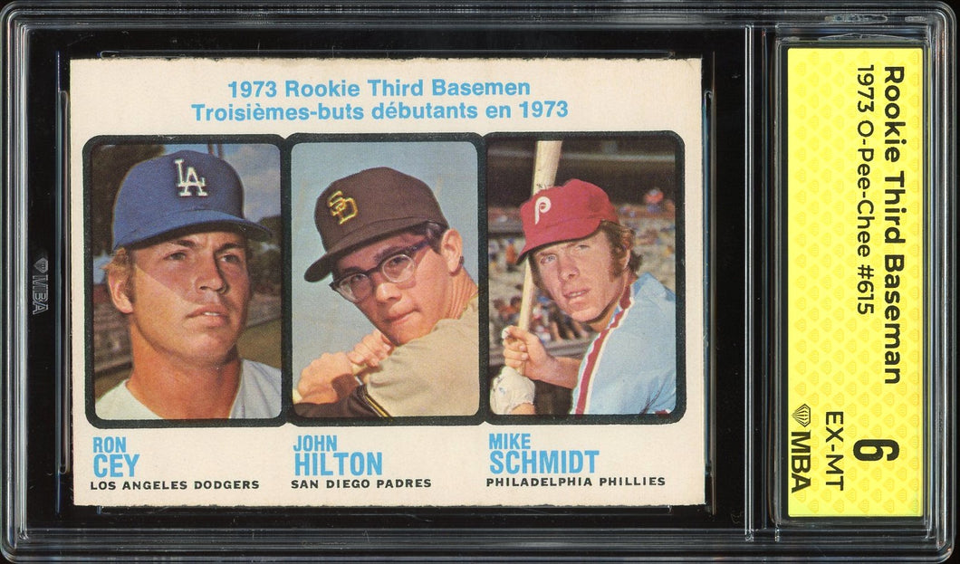 1973 O-Pee-Chee #615 Mike Schmidt Rookie HOF Philadelphia Phillies MBA 6 EX-MT