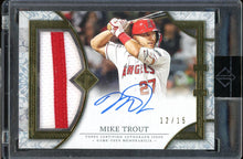 Load image into Gallery viewer, 2024 Topps Transcendent Mike Trout Patch Auto /15 Los Angeles Angels
