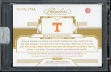 Load image into Gallery viewer, 2022 Panini Flawless Collegiate Pink Peyton Manning Patch Auto /3 Tennessee Volunteers
