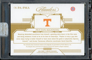 2022 Panini Flawless Collegiate Pink Peyton Manning Patch Auto /3 Tennessee Volunteers