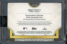 Load image into Gallery viewer, 2024 Topps Transcendent Mike Trout Patch Auto /15 Los Angeles Angels

