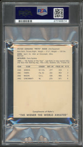 1964 Kahn's Wieners Pete Rose Cincinnati Reds PSA 8 NM-MT