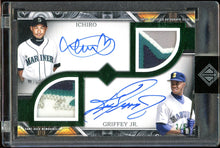 Load image into Gallery viewer, 2025 Topps Transcendent Ken Griffey Jr. Ichiro Patch Auto /5 HOF Seattle Mariners
