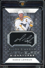 Load image into Gallery viewer, 2021-22 UD Black Diamond Mario Lemieux Auto /10 HOF Pittsburgh Penguins

