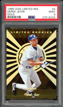 Load image into Gallery viewer, 1996 Leaf Limited Rookies Gold #4 Derek Jeter Rookie HOF New York Yankees PSA 9 Mint
