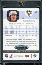 Load image into Gallery viewer, 2015 Upper Deck Buybacks '11 The Cup Mario Lemieux AUTO /5 HOF Pitttsburgh Penguins
