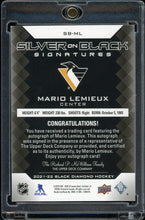 Load image into Gallery viewer, 2021-22 UD Black Diamond Mario Lemieux Auto /10 HOF Pittsburgh Penguins

