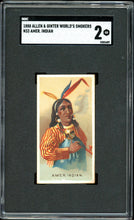 Load image into Gallery viewer, 1888 Allen &amp; Ginter World's Smokers N33 American Indian SGC 2 GD
