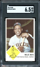 Load image into Gallery viewer, 1963 Fleer #5 Willie Mays HOF San Francisco Giants SGC 6.5 EX-NM+
