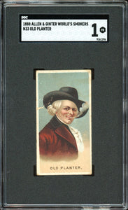 1888 Allen & Ginter World's Smokers N33 Old Planter SGC 1 PR