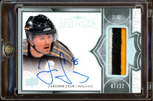 Load image into Gallery viewer, 2017-18 Upper Deck Splendor Jaromir Jagr Patch Auto /22 Pittsburgh Penguins
