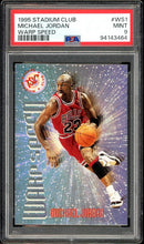 Load image into Gallery viewer, 1995 Topps Stadium Club Warp Speed Michael Jordan HOF Chicago Bulls PSA 9 Mint
