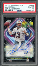 Load image into Gallery viewer, 2023 Topps Composite Cosmic Chrome Dan Marino Auto /5 Black Eclipse HOF Miami Dolphins PSA 10
