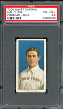 Load image into Gallery viewer, 1909-11 T206 Hal Chase Blue Portrait New York Highlanders PSA 4.5 VG-EX+
