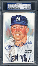 Load image into Gallery viewer, 1980-81 Perez-Steele HOF #145 Mickey Mantle HOF New York Yankees PSA Auto Auth
