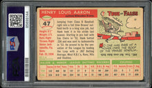 Load image into Gallery viewer, 1955 Topps #47 Hank Aaron HOF Milwaukee Braves PSA 2.5 GD+
