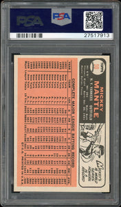 1966 Topps #50 Mickey Mantle HOF New York Yankees PSA 8 NM-MT