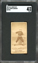 Load image into Gallery viewer, 1887-89 N172 Old Judge John Clarkson HOF Boston Beaneaters SGC 4 VG-EX
